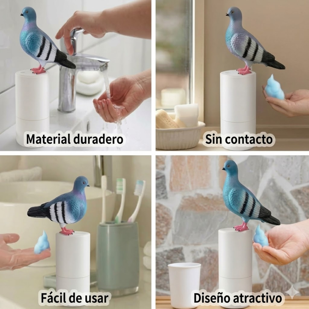 Paloma dispensadora de jabón
